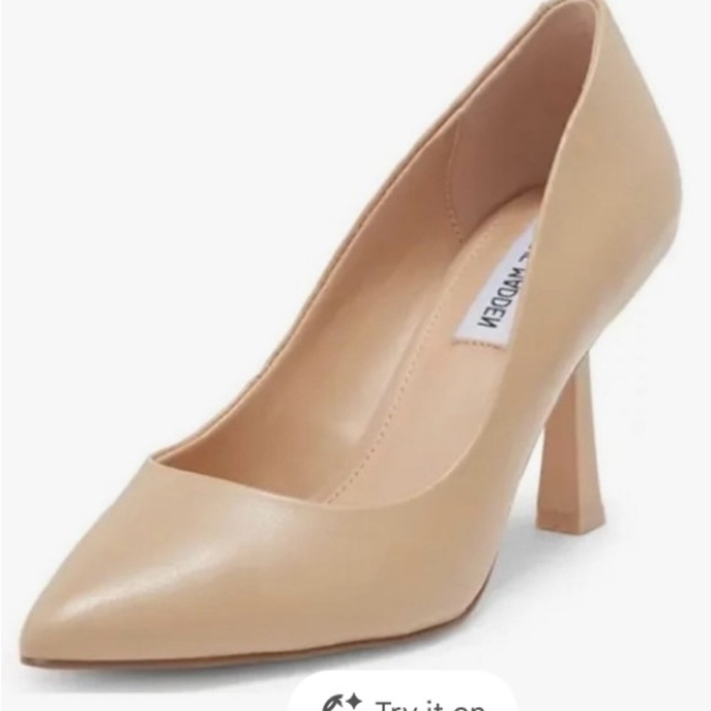Steve Madden beige stiletto  heels 9.5 NEW